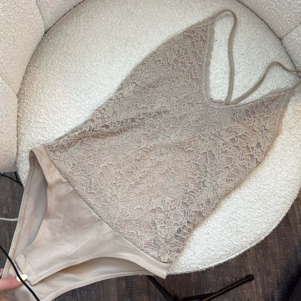 Ambiance Lace Bodysuit in Cream